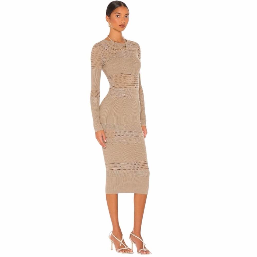 REVOLVE | Lovers + Friends Tianna Dress in Color: Mushroom. Size Small. - Picture 3 of 12